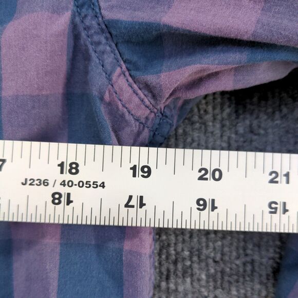 Urban Pipeline Mens Pearl Snap Shirt Multi Small Check Print Long Sleeve - Picture 11 of 11